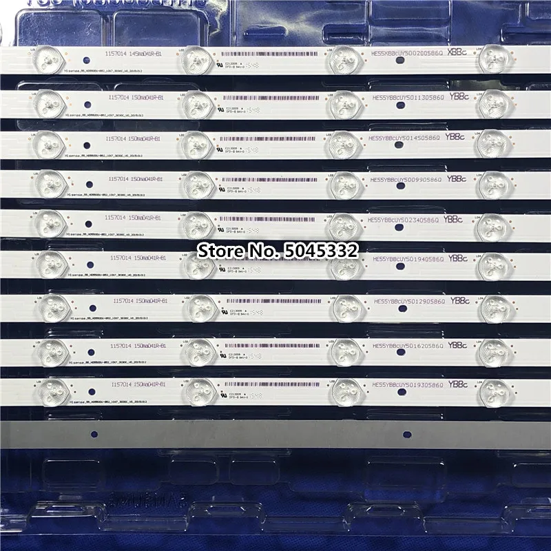 Светодиодный подсветка для Hisense 55H8C светодиодный полосы набор (10) 55 HD550DU B52 3030C V0