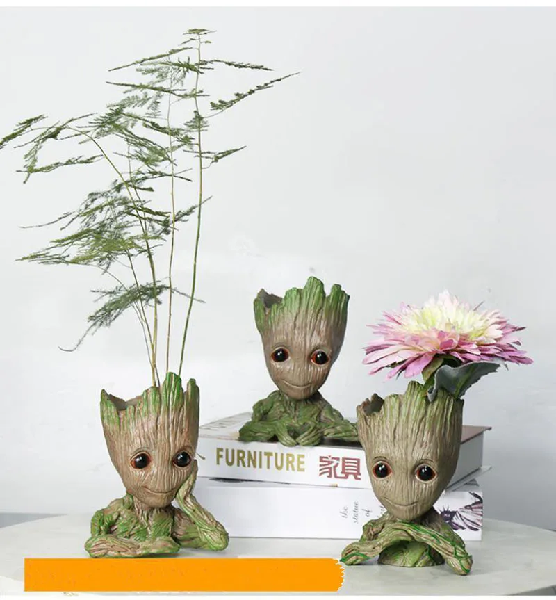 Цветочный горшок цветочный плантатор фигурки дерево человек милая модель