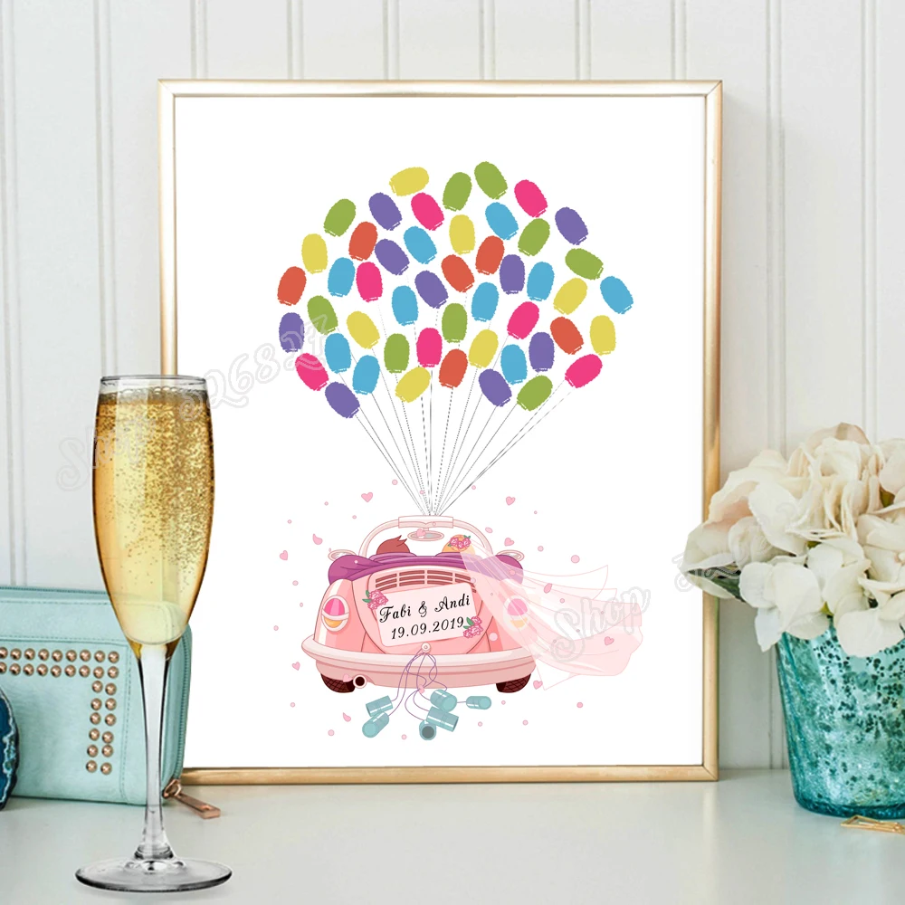 Бесплатная индивидуальная именная Дата свадебный автомобиль идентификация по