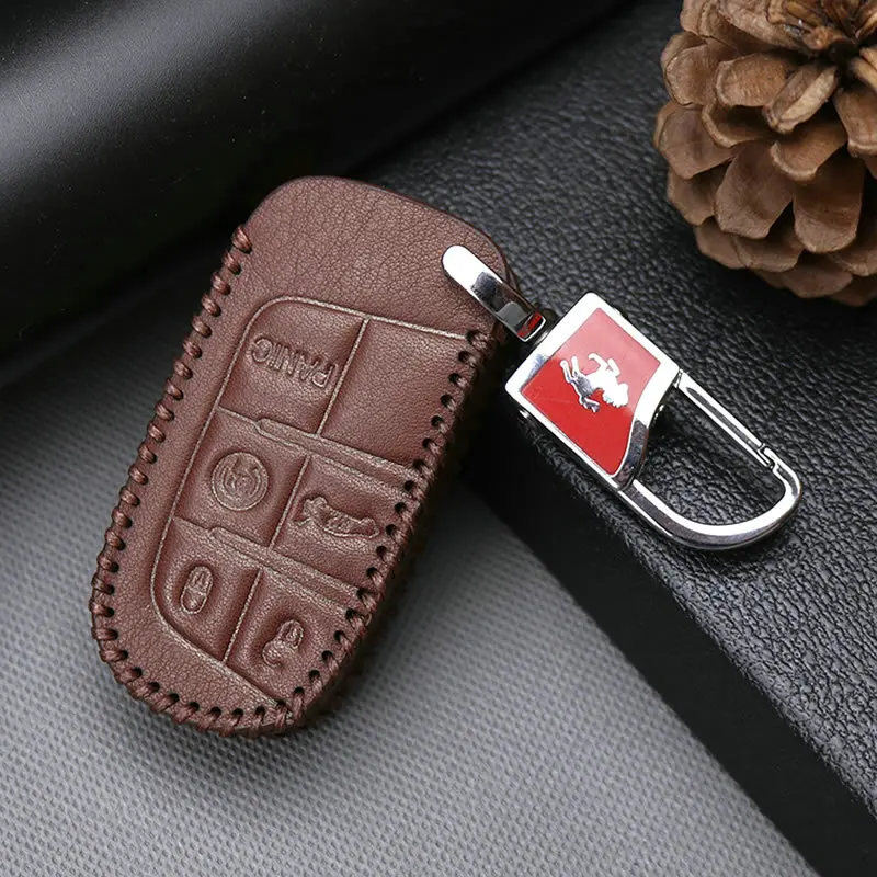 Автомобильный кожаный чехол для ключей Dodge Journey caliber Challenger Caravan charger Durango