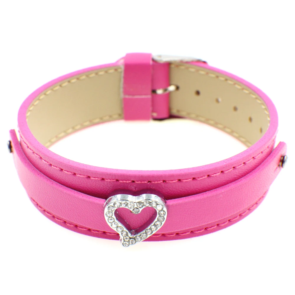 18 мм PU кожаный браслет для женщин скользящие шармы в виде букв изготовления