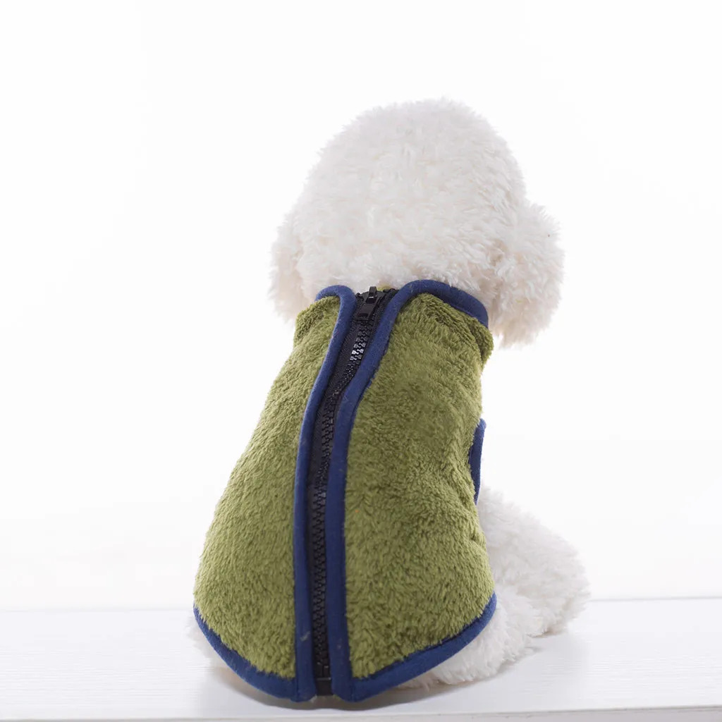 Новая одежда для собак весна и осень теплая удобная кошек на молнии двусторонний