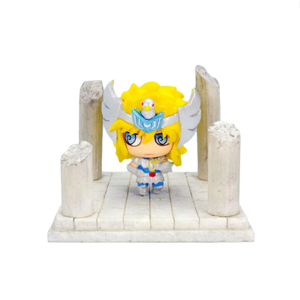 Фигурки героев мультфильма Saint Seiya аниме модель маленького размера для детей