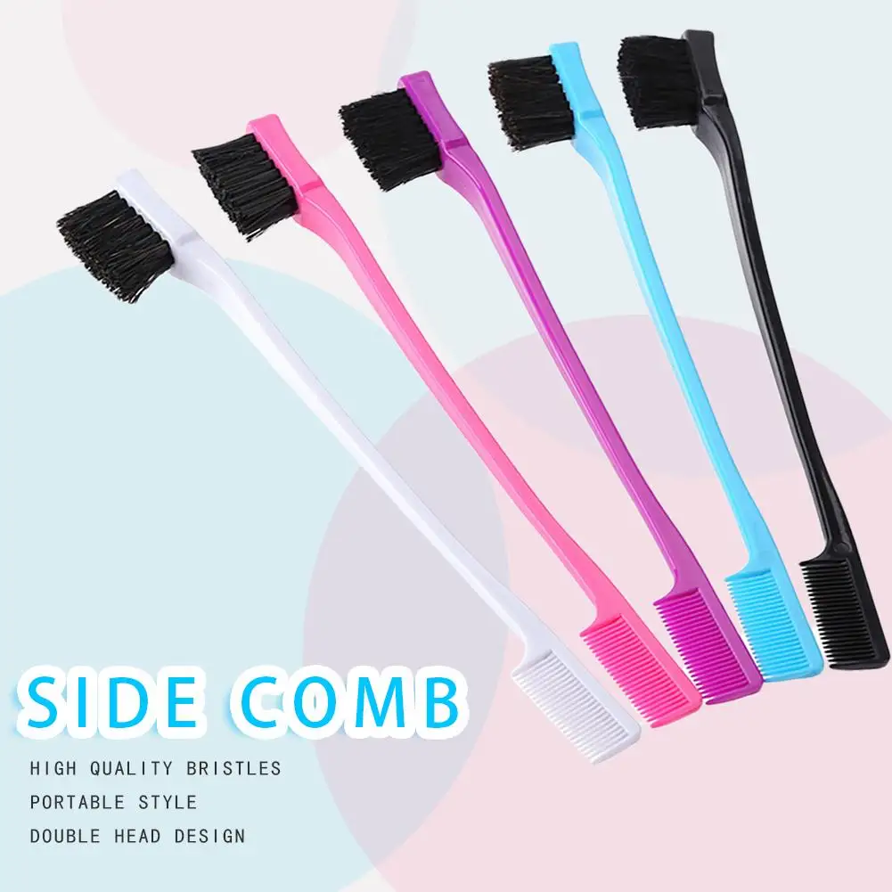 

1/3pcs Double Sided Edge Brushes Hair Comb Hair Styling Hairdressing Salon Hair Comb Brushes Random Color comb