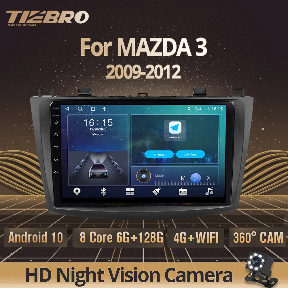 

2DIN Android 10.0 Car Radio For MAZDA 3 2009-2012 Stereo Receiver GPS Navigation Auto Radio Stereo DSP Car Multimedia Player IGO