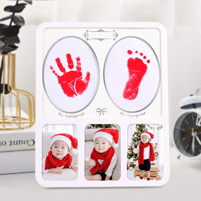 Детская одежда с принтом рука и нога для новорожденных подарок на день