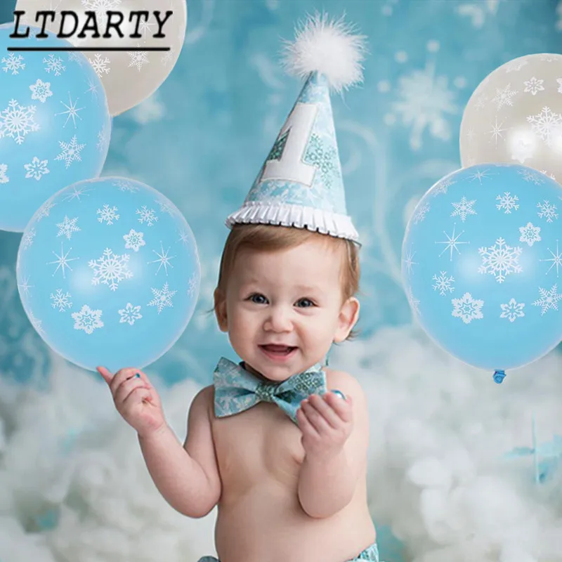 7 шт. вечерние конфетти в форме снежинок латексных воздушных шаров комплект для