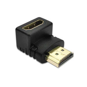 Переходник HDMI (штекер)HDMI (гнездо) под прямым углом 90 градусов
