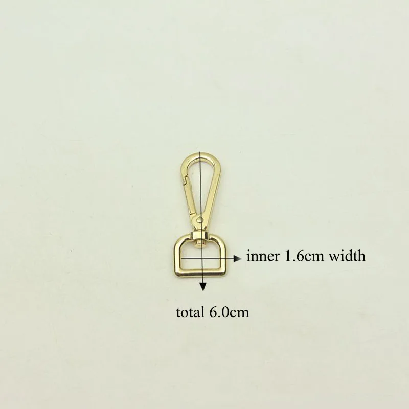 30Pcs 16x50mm Trigger Snap Hook Metal Swivel Clasp Lobster Claws Swivel Dog Belt Hooks Bag Hardware Hook Carabiners Accesories