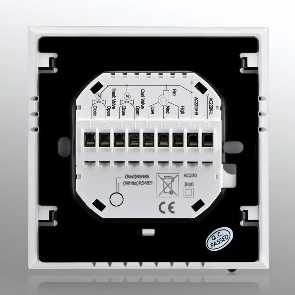 Центральный кондиционер термостат lcd отель сенсорный экран 4 трубы три скорости