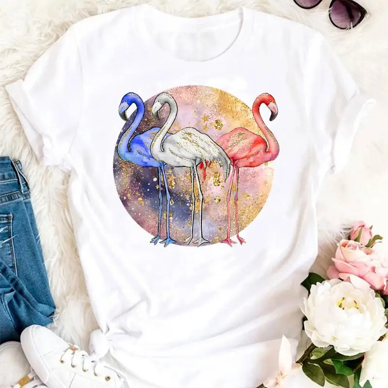 

Women Female Summer Skull Flower Floral Holiday Trend Cartoon Tshirts Fashion Clothes Graphic T Top Lady Print Tee T-Shirt