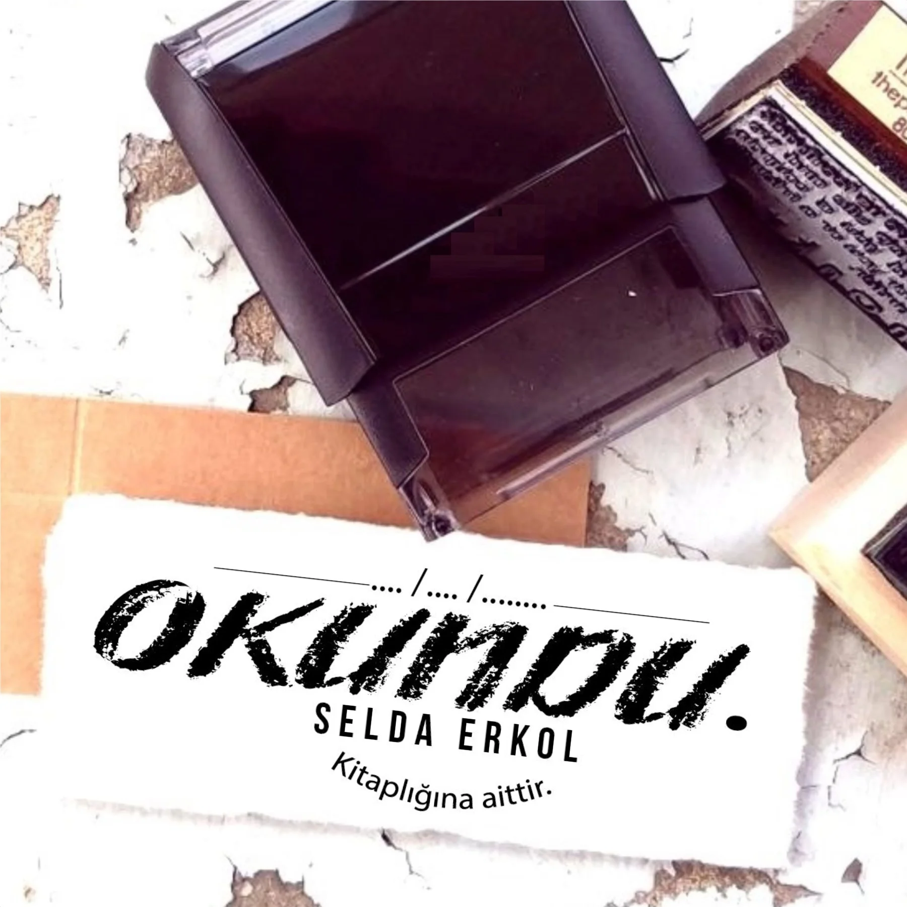 

Personalized Design Name Written Book Stamp-40