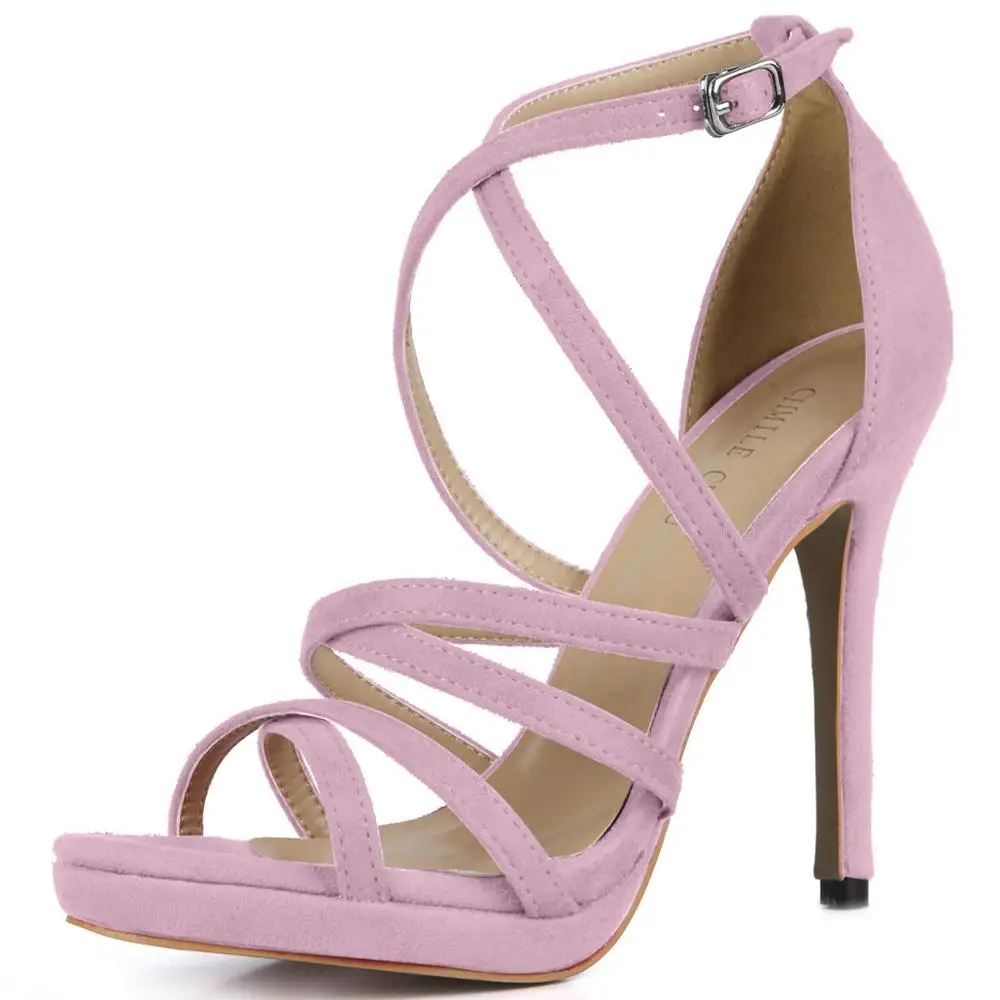 Пикантные женские замшевые туфли вечерние под платье для свиданий босоножки на