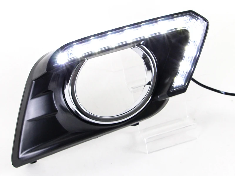 

2pcs For Nissan X-TRAIL Rogue 2014-2016 LED Daytime Driving Running Light DRL Car Fog Lamp 6000K White Light Turn Yellow Light