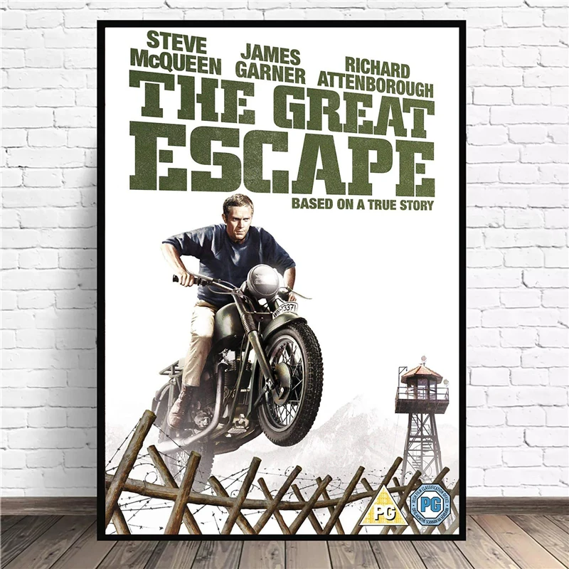 Постеры и принты из классических фильмов рисунок на холсте Стив Великая Побег