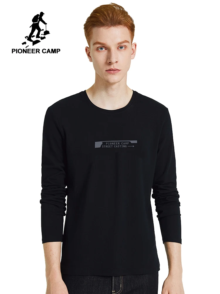 Пионерский лагерь 2020 100% хлопковые футболки с принтом мужские длинным рукавом и