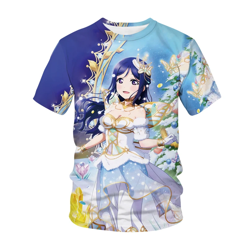 

Summer Hot Anime Love Live 3D T Shirt Men Women T-Shirts Streetwear Fashion Tees Oversized Harajuku Boys Girls Unisex Y2k Tops