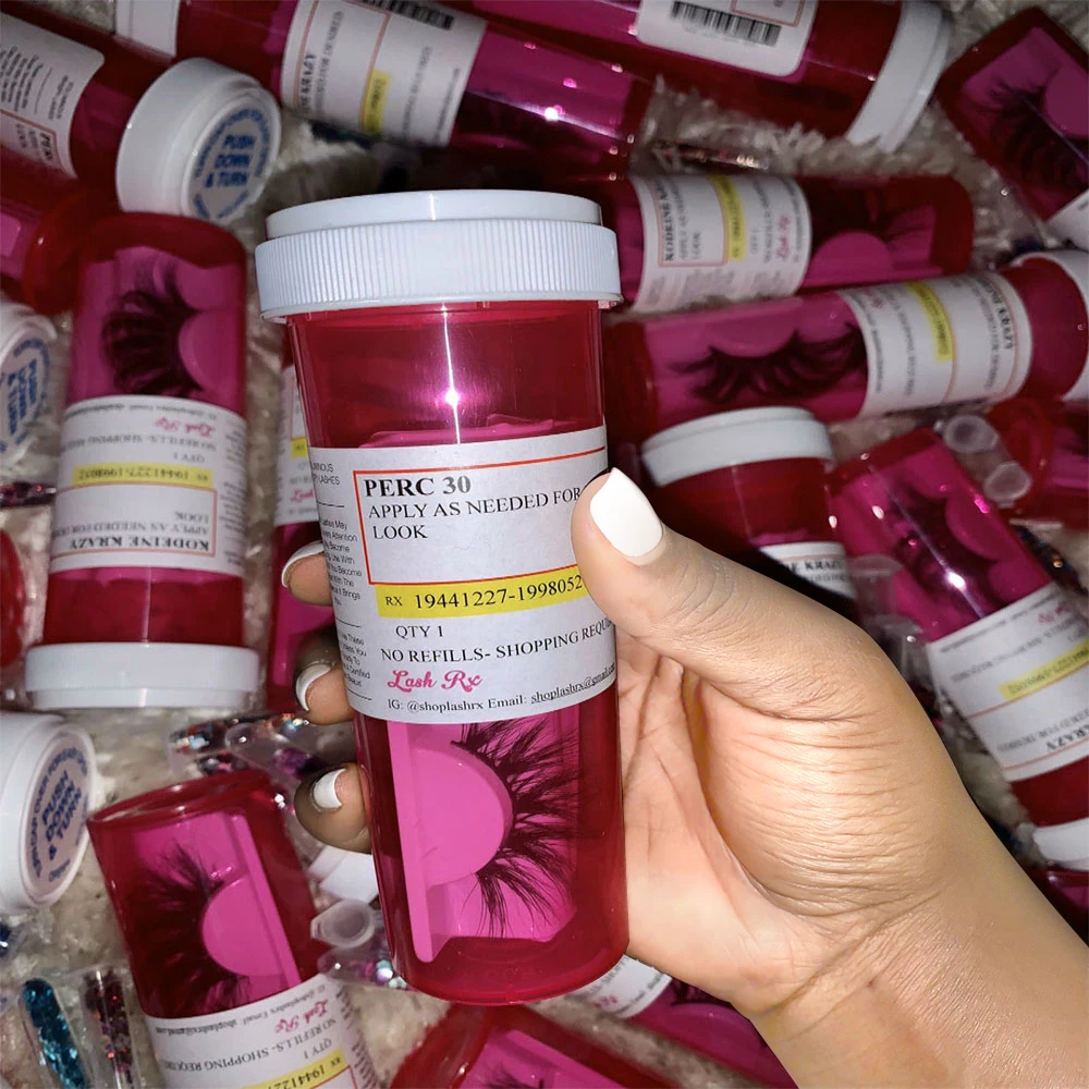 Розничная/оптовая продажа пустая посылка Eyelashe коробки для ресниц пилюль