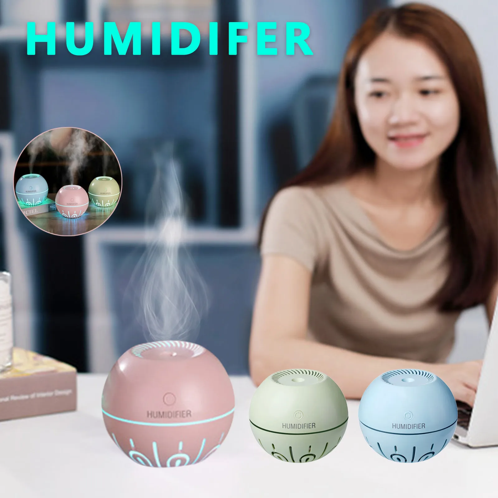 Portable Usb Rechargeable Air Humidifier Mini Office Home High Quality#T | Бытовая техника