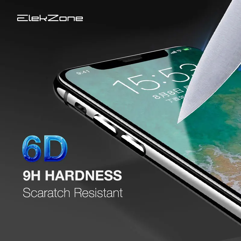 6D закаленное стекло с изогнутыми краями для iPhone 11 Pro Max полное покрытие экрана