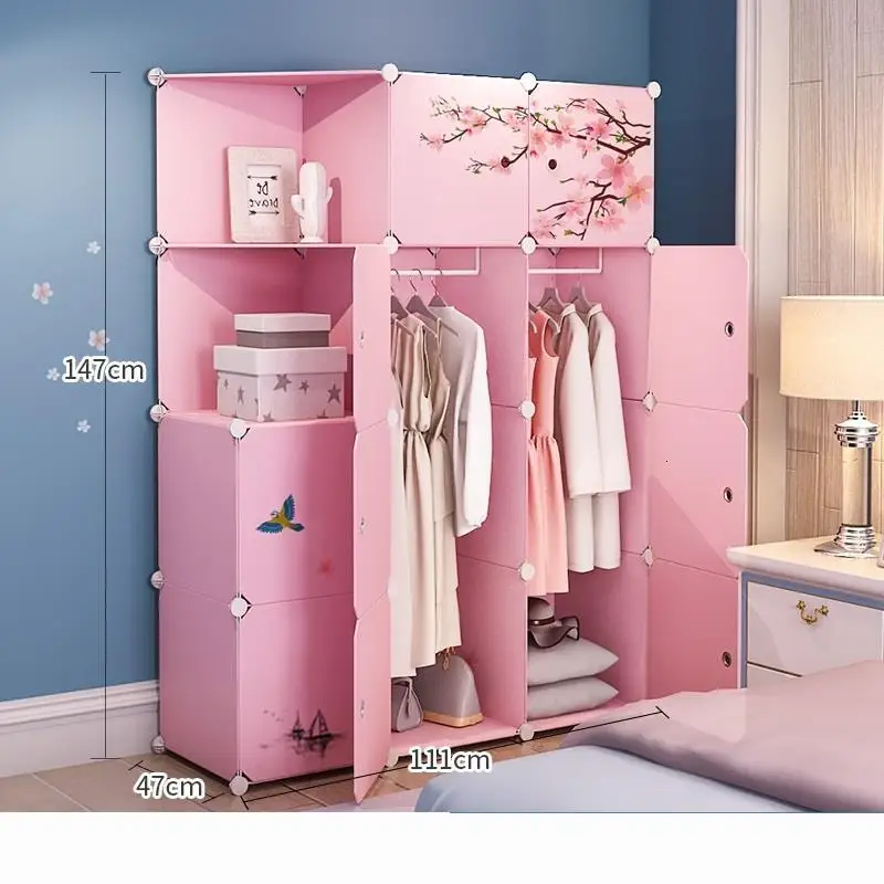MODEL AB Для спальни Penderie Meuble Range Armario De Almacenamiento Armadio Guardaroba Mueble Closet Guarda Roupa шкаф для одежды - Цвет: MODEL AB