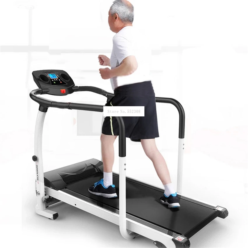 

JD-168 Foldable Treadmill Middle Aged And Elderly People Low Speed Running Machine Folding Handrail Motorized Walking Machine