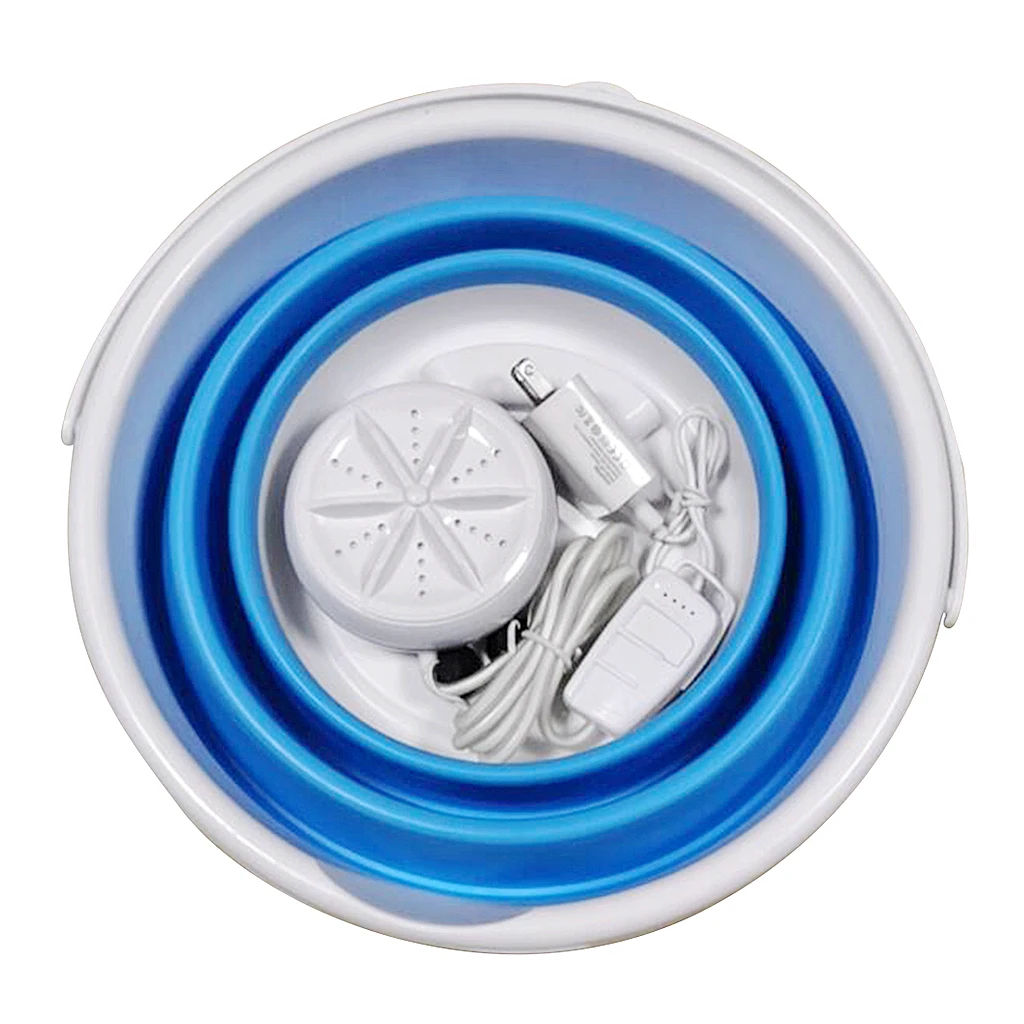 

Portable Mini Turbo Washing Machine Lightweight Travel Laundry Washer for Dorms, Apartments, Motor Homes, RV's