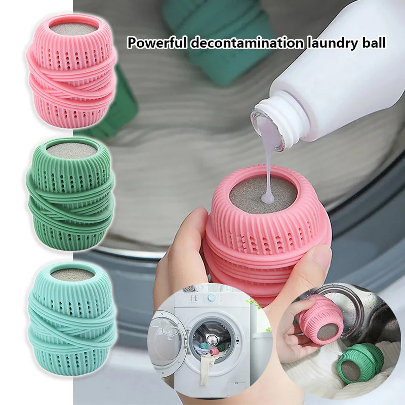 

1pc Laundry Cleaning Balls Reusable Personal Clothes Care Home Washing Machine Cleaning Washing Accessories