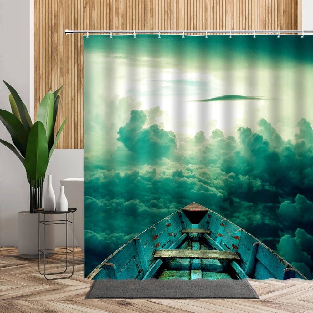 Цветная занавеска для душа с изображением звездного неба абстрактный морской