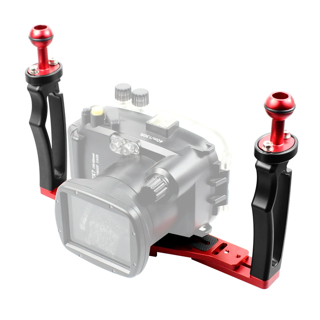 

Adjustable Dual Handle Tray Stabilizer Rig Diving Upgrade for GoPro Canon Sony DSLR Camera Smartphone Underwater Housing Bracket