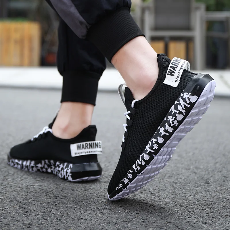 JIEMIAO Hot Sale Light Man Running Shoes Comfortable Breathable Men's Sneakers Casual Non-slip Jogging Men Sport Shoe Size 39-47