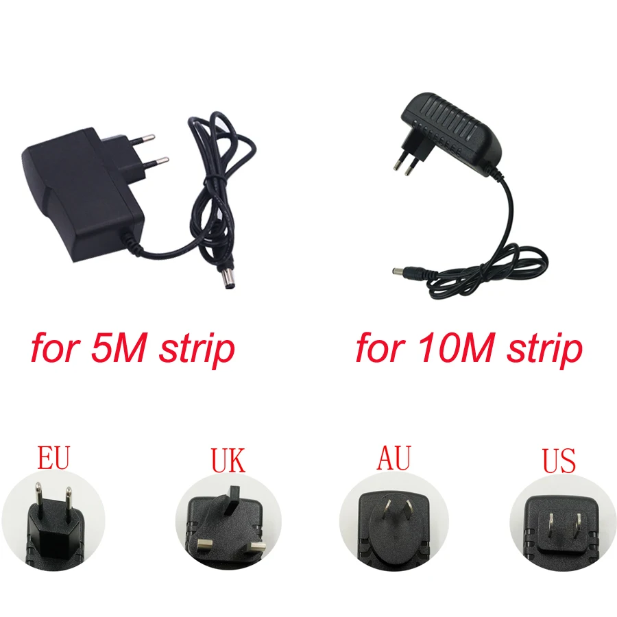Светодиодная лента DC12V RGB лента Диодная неоновая лента tira fita светодиоды 2835 5050 5 м, 10 м водонепроницаемая гибкая световая гирлянда с адаптером