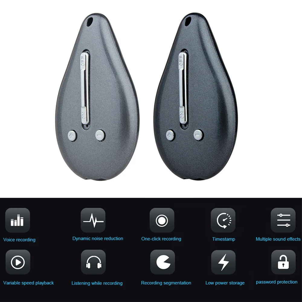 M3 Mini USB 8 ГБ подвесной Аудио Диктофон мини-диктофон портативный mp3-плеер интервью