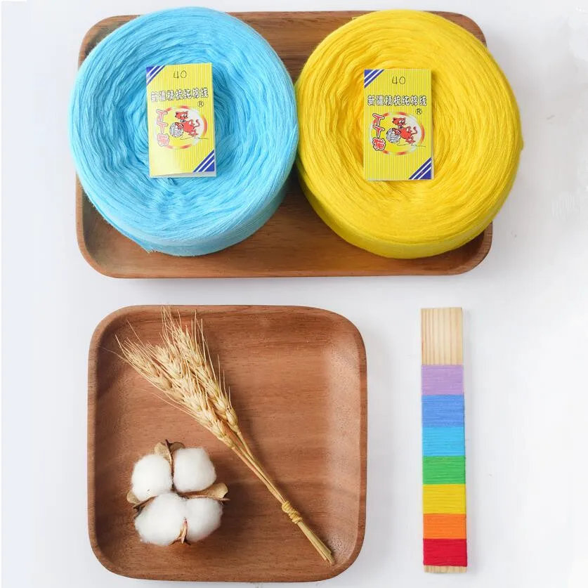 100% Cotton Knitting Yarn Crochet Needlework High quality Wool For Hand Baby Sweater 220g | Дом и сад