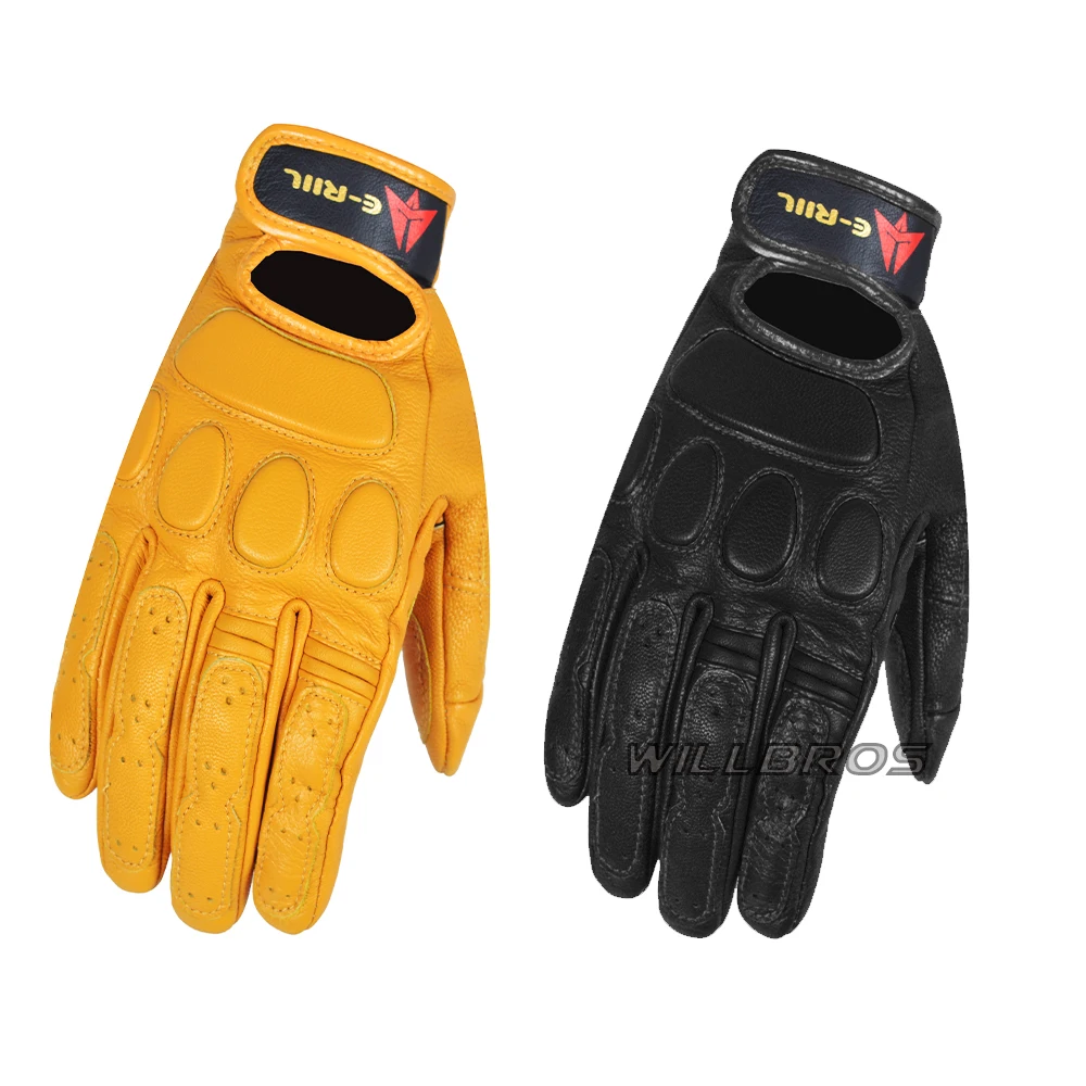 

Мотоциклетные водонепроницаемые перчатки из натуральной кожи, с сенсорным экраном