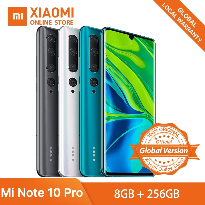 Xiaomi mi Note 10 Pro смартфон с восьмиядерным процессором Snapdragon 730G ОЗУ 8 ГБ ПЗУ 256 5260 мАч 6 47