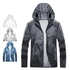 Мужская Летняя ультратонкая Ультралегкая куртка для кемпинга с защитой UV400, быстросохнущая Светоотражающая ветровка для езды на велосипеде и бега с индивидуальным логотипом