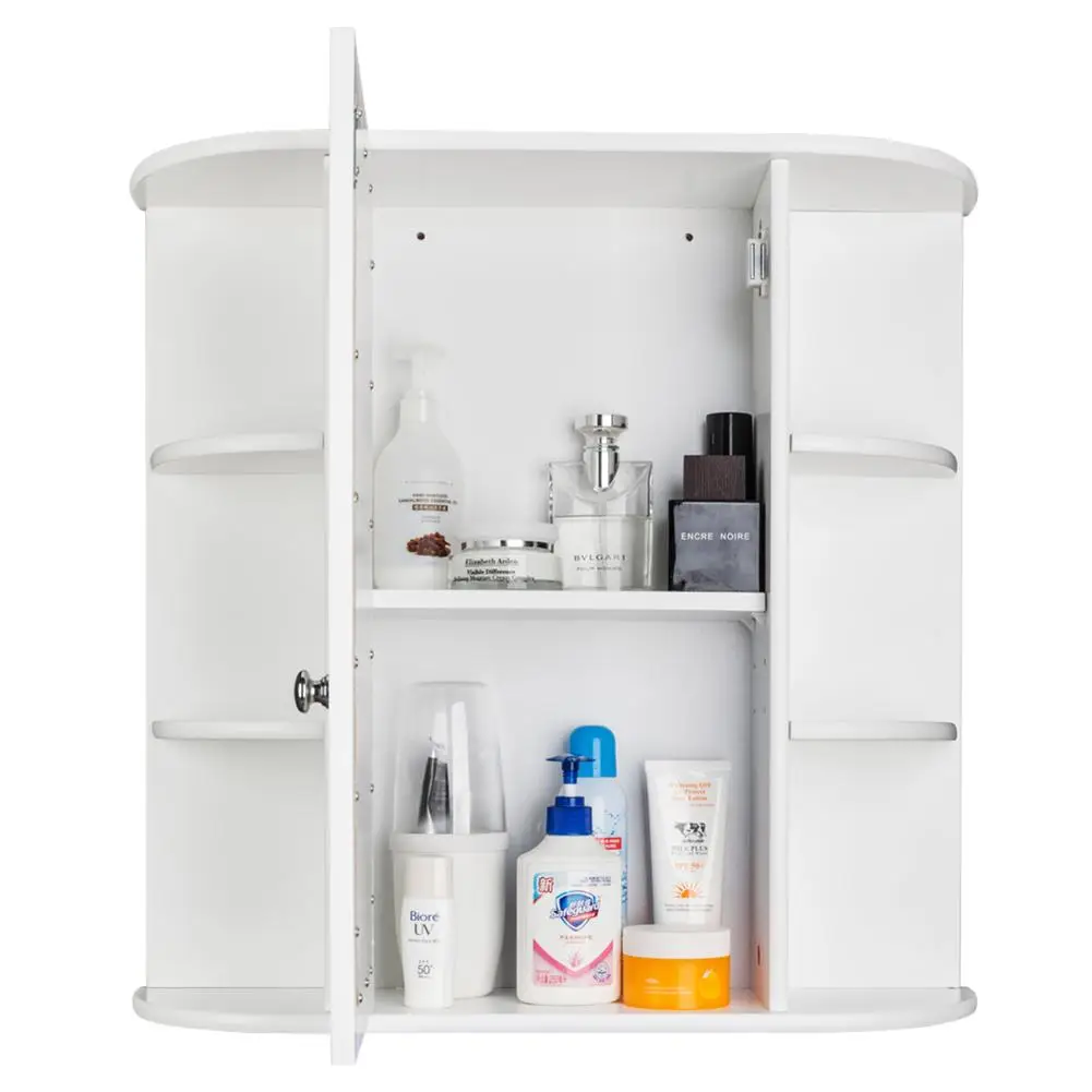

3 Tier Single Door Bathroom Wall Mounted Cabinet Shelf Bathroom Cabinet Wall Mounted Bathroom Toilet Furniture Cabinet Organizer