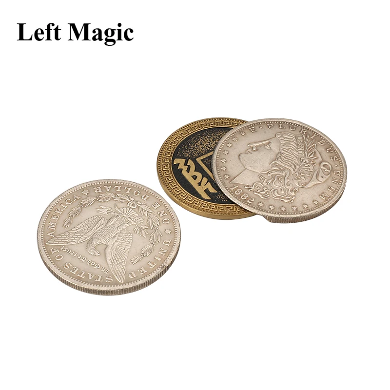 Digital Dissolve (Morgan Version) Magic Tricks Coin Visually Change Magia Magician Close Up Illusions Gimmick Props Mentalism images - 6