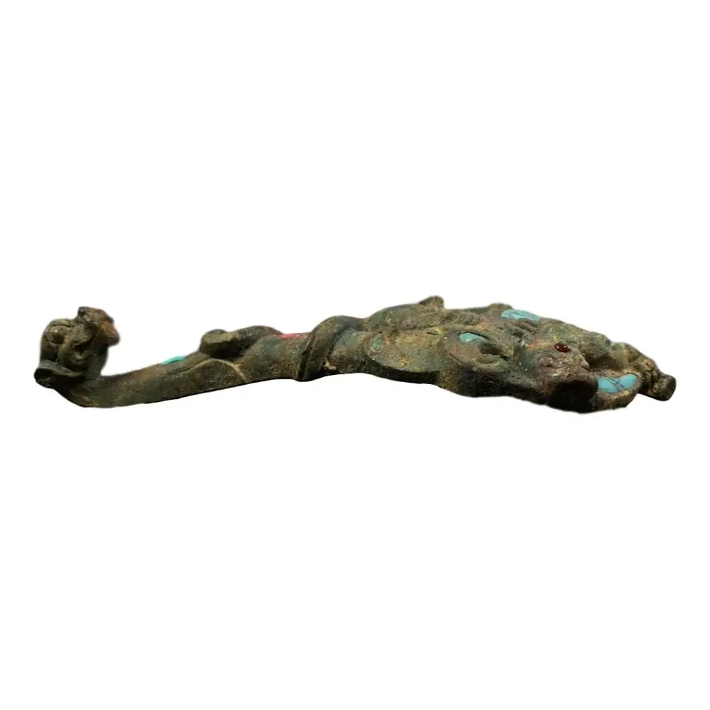 

LaoJunLu Bronze Inlaid Turquoise Hook Imitation antique bronze masterpiece collection of solitary Chinese traditional style