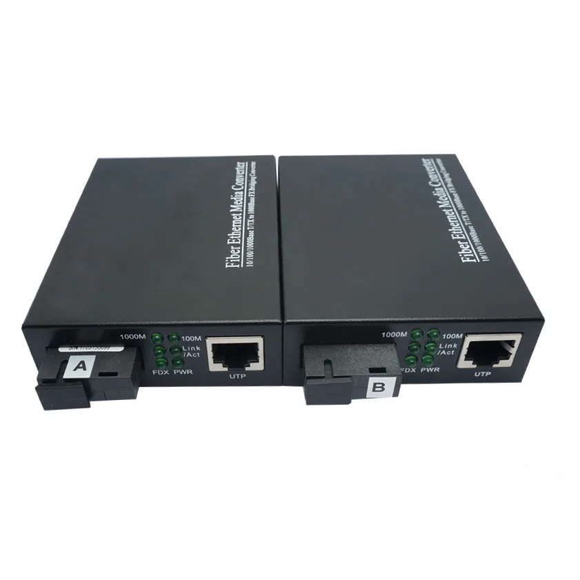 20KM 1000M Singlemode Single Fiber Gigabit Media converter 1310/1550nm SC/UPC Converter | Мобильные телефоны и аксессуары