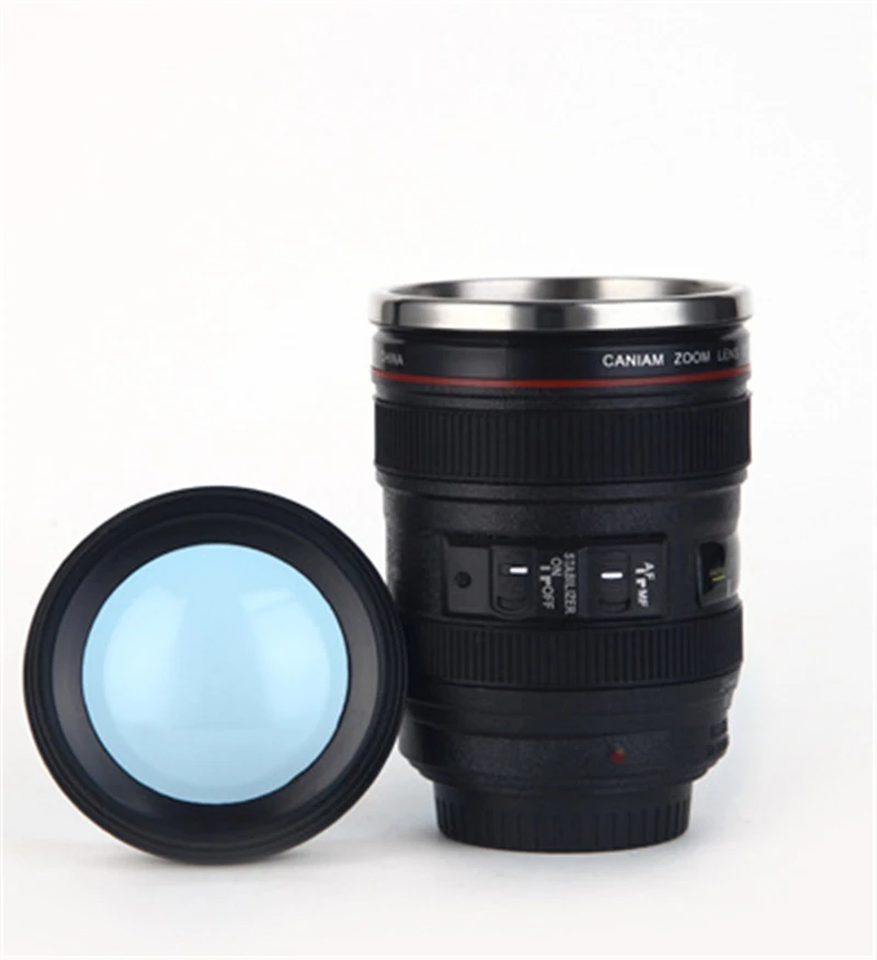 300 400 мл креативный объектив камеры Кружка Термокружка термо Нержавеющая сталь с