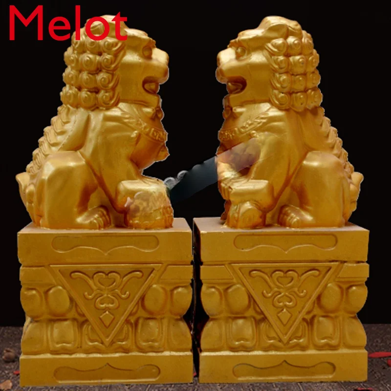 Jiji-Molde de Le&oacute;n de cemento, 1,2 M de alto, estilo europeo y chino, para decoraci&oacute;n de la Villa, evita la fermentaci&oacute;n de la Casa de la ciudad-3