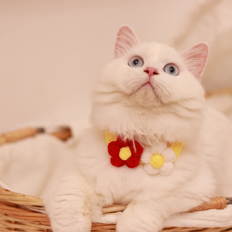 Ожерелье Weaven с подвеской в виде кота пасторальный разноцветный ошейник для собак