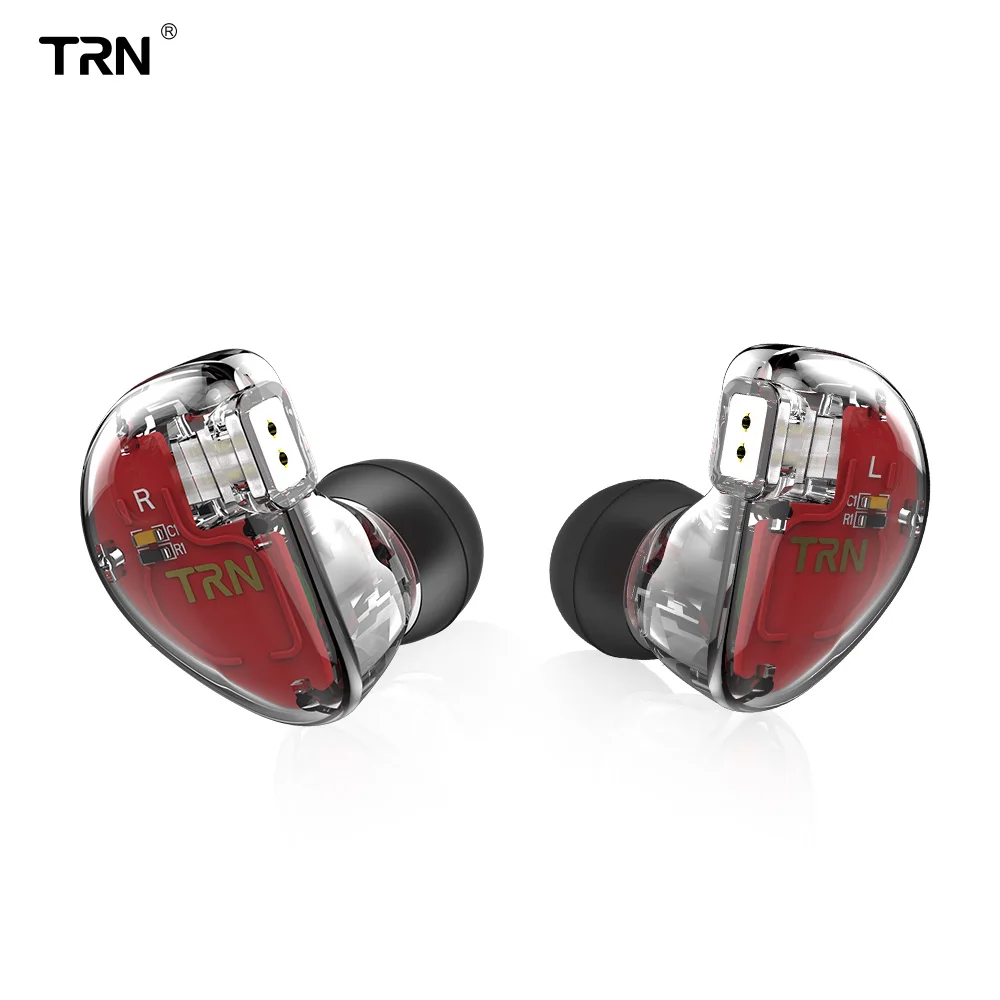 TRN гибридные наушники вкладыши V30 1DD + 2BA спортивные Hi Fi DJ съемная гарнитура 2pin 24h