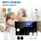 Система охранной сигнализации KOOGOGO, 4G, 3G, GSM, Wi-Fi, Tuya, умный дом, охранная сигнализация с беспроводными детекторами 433 МГц, дистанционное снятие с охраны