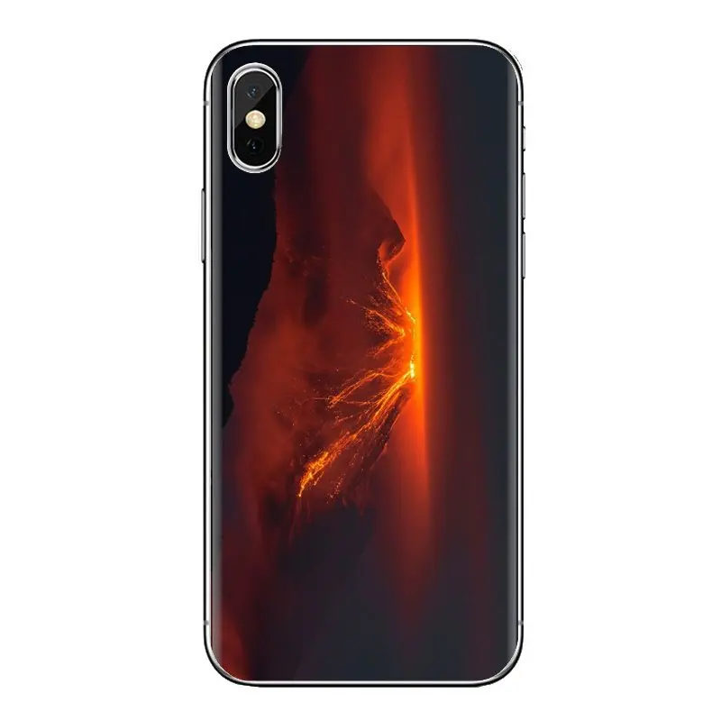 Извергание вулкана чудеса натуральное силиконовое покрытие для телефона Xiaomi Redmi