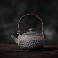 stoneware hammer loop handled teapot handmade japanese style retro tea pot ceramic ceramic tea pot traditional chinese tea set