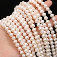 high quality 7 8mm natural freshwater punch loose beads potato shape pearl beads for diy women necklace bracelet jewelry making