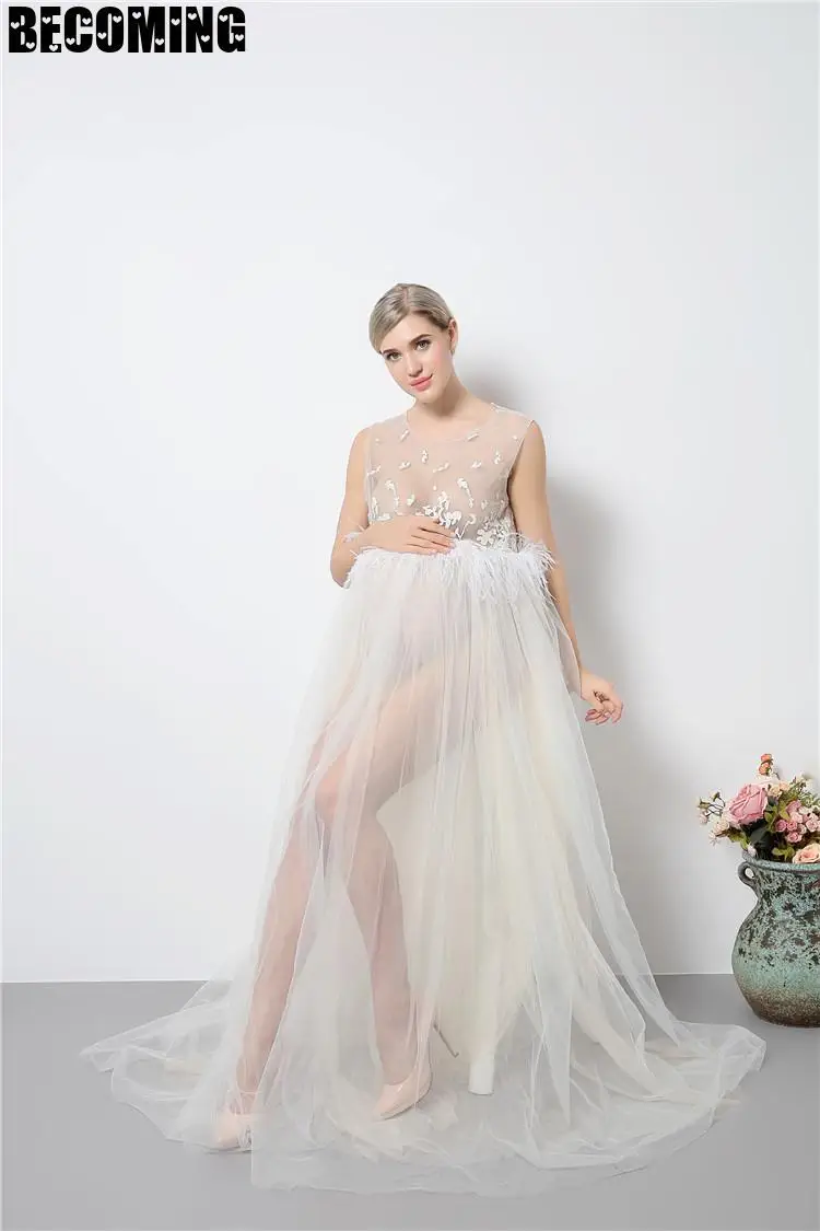 Платье для беременных фотосессии длинное платье Одежда женщин фотосъемки